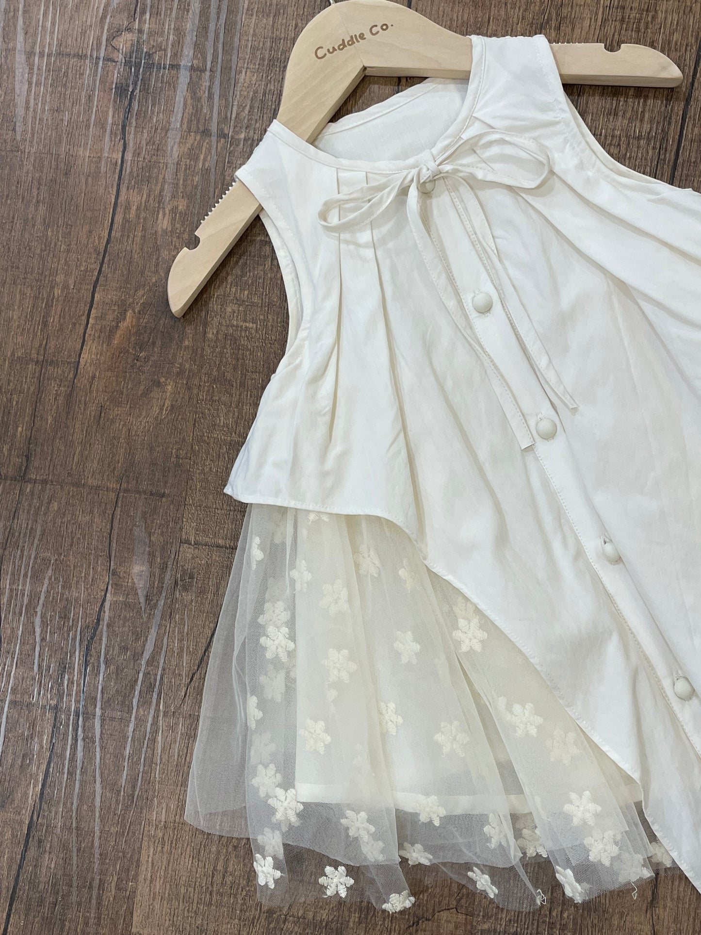 Mesh Embroidery Dress