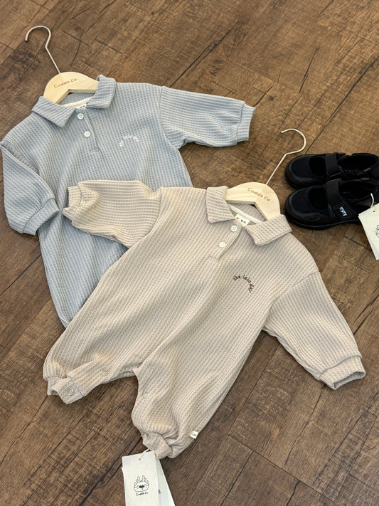 Waffle Collar Jumper